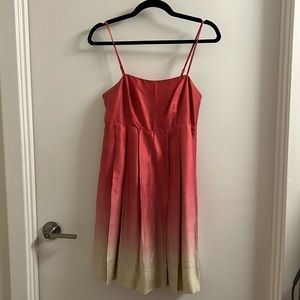 Pink ombre pleated dress - Size 2